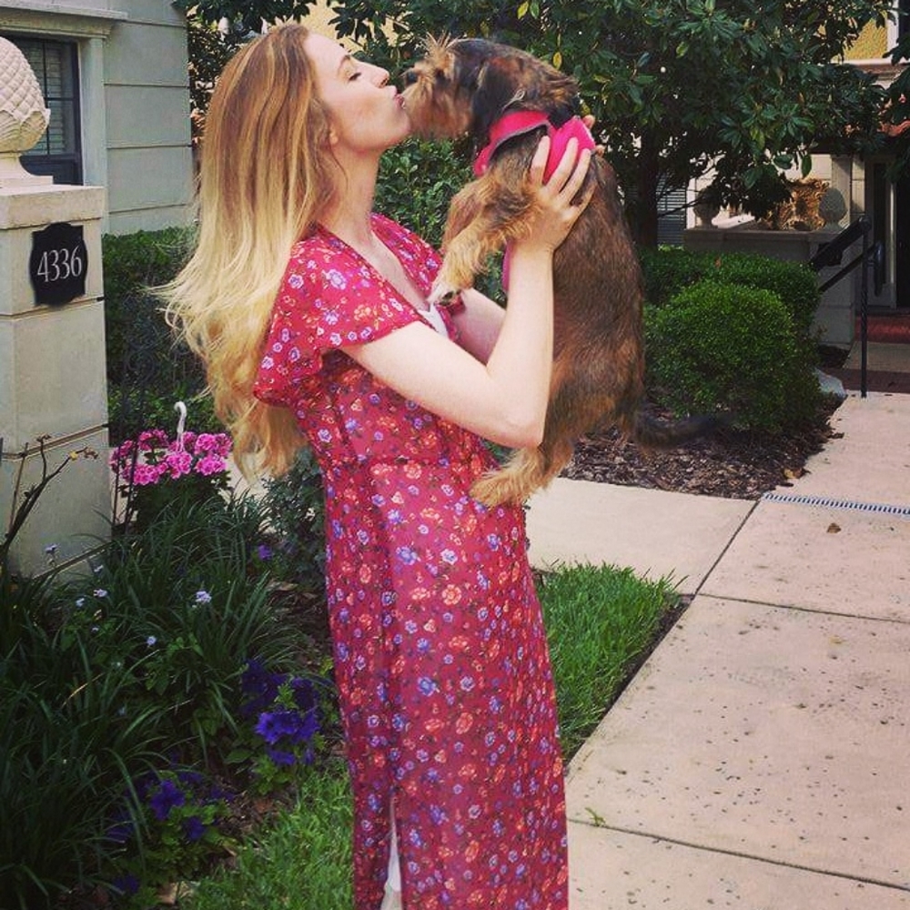 Pink Floral Maxi Dress